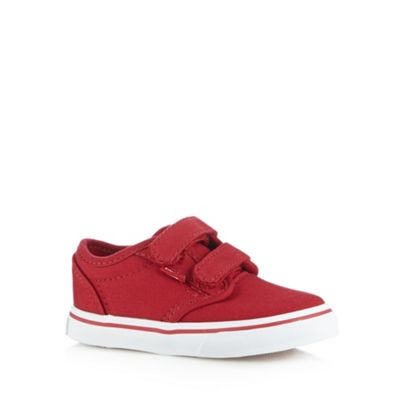 Vans Girls red two tab trainers